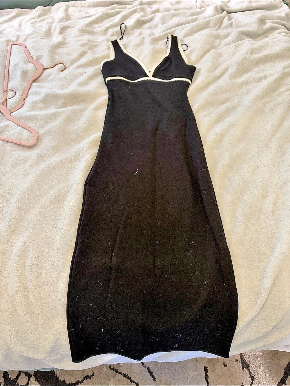 ZARA Black & White Maxi Dress Size S